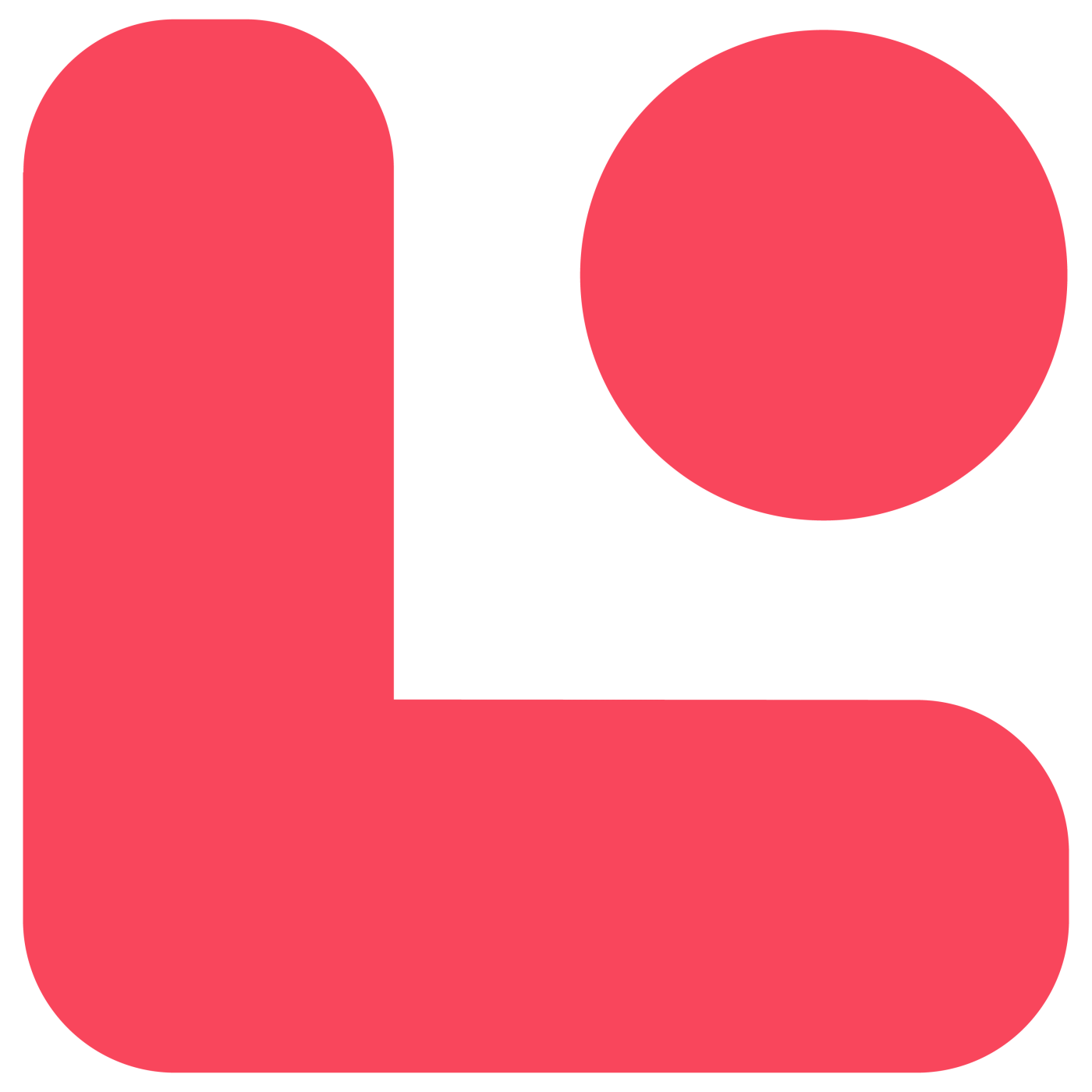 Red corner-bracket and dot — top-right quadrant